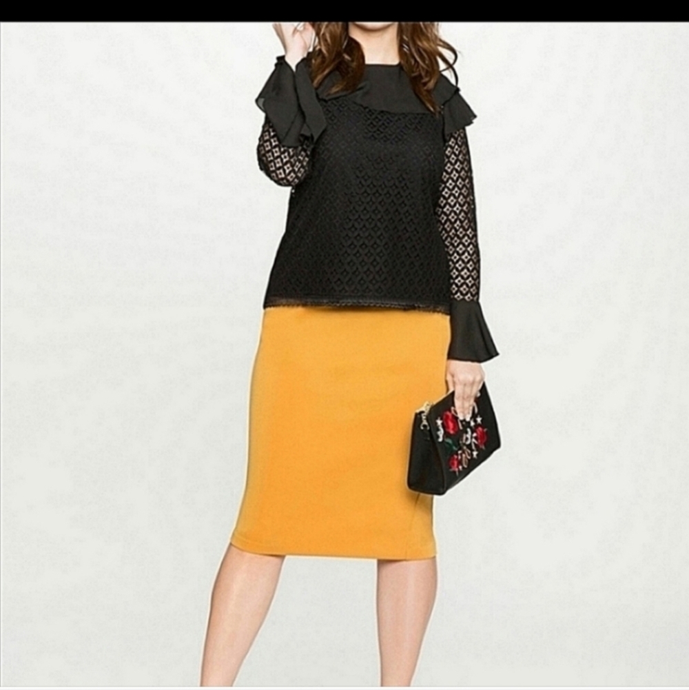 Nwot Eloquii black blouse size 18